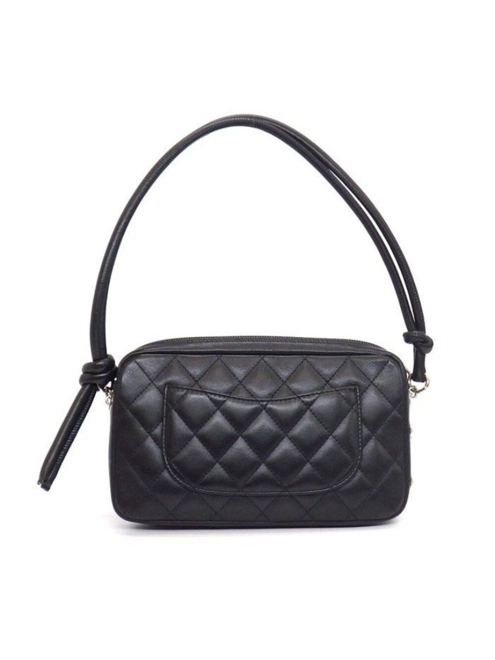 Chanel Handbag Cambon Line Pouch Black Pink Soft - Picture 2 of 10